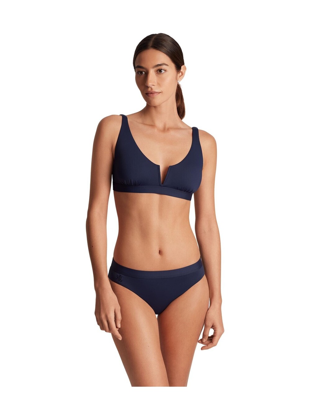 Lauren Ralph Lauren Beach Club Solid Band Hipster Bottom Women -Dark Navy 14
